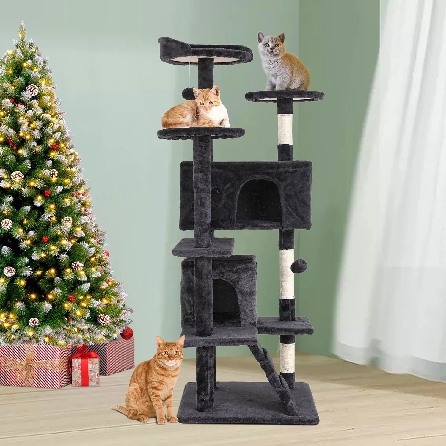 Deals Modern Cat Tree Tower Playhouse