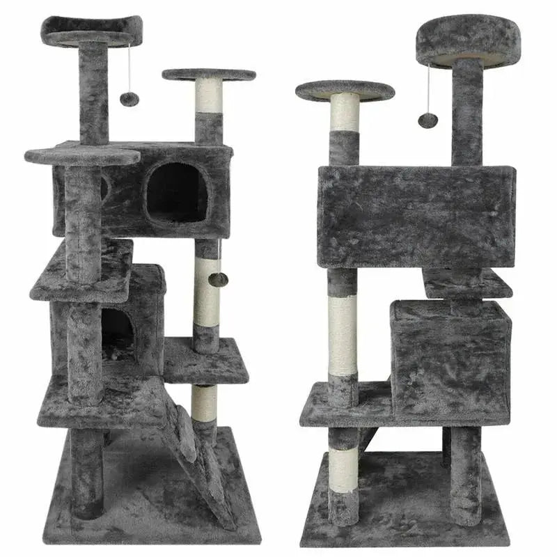 Cat Tree Tower 55" STURDY Activity Center Large Playing House Condo For Rest 