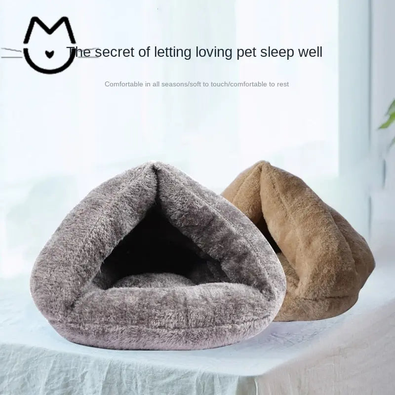 Comfortable Breathable Cotton Cat Bed - MeowMart