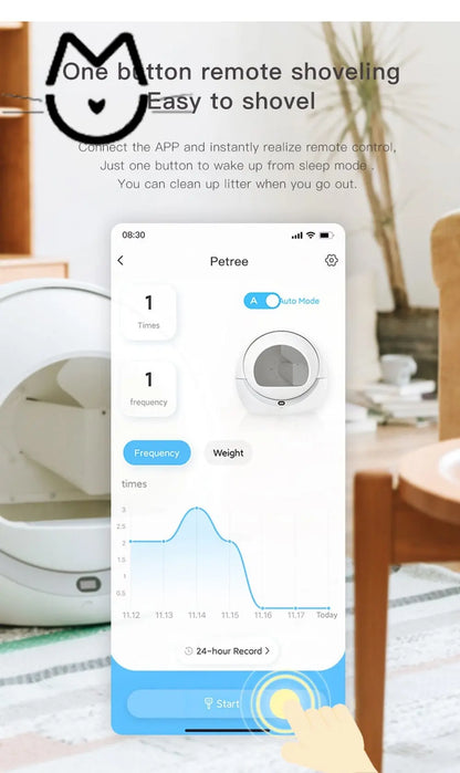 Petree APP controlled Self Cleaning Litter Box - MeowMart